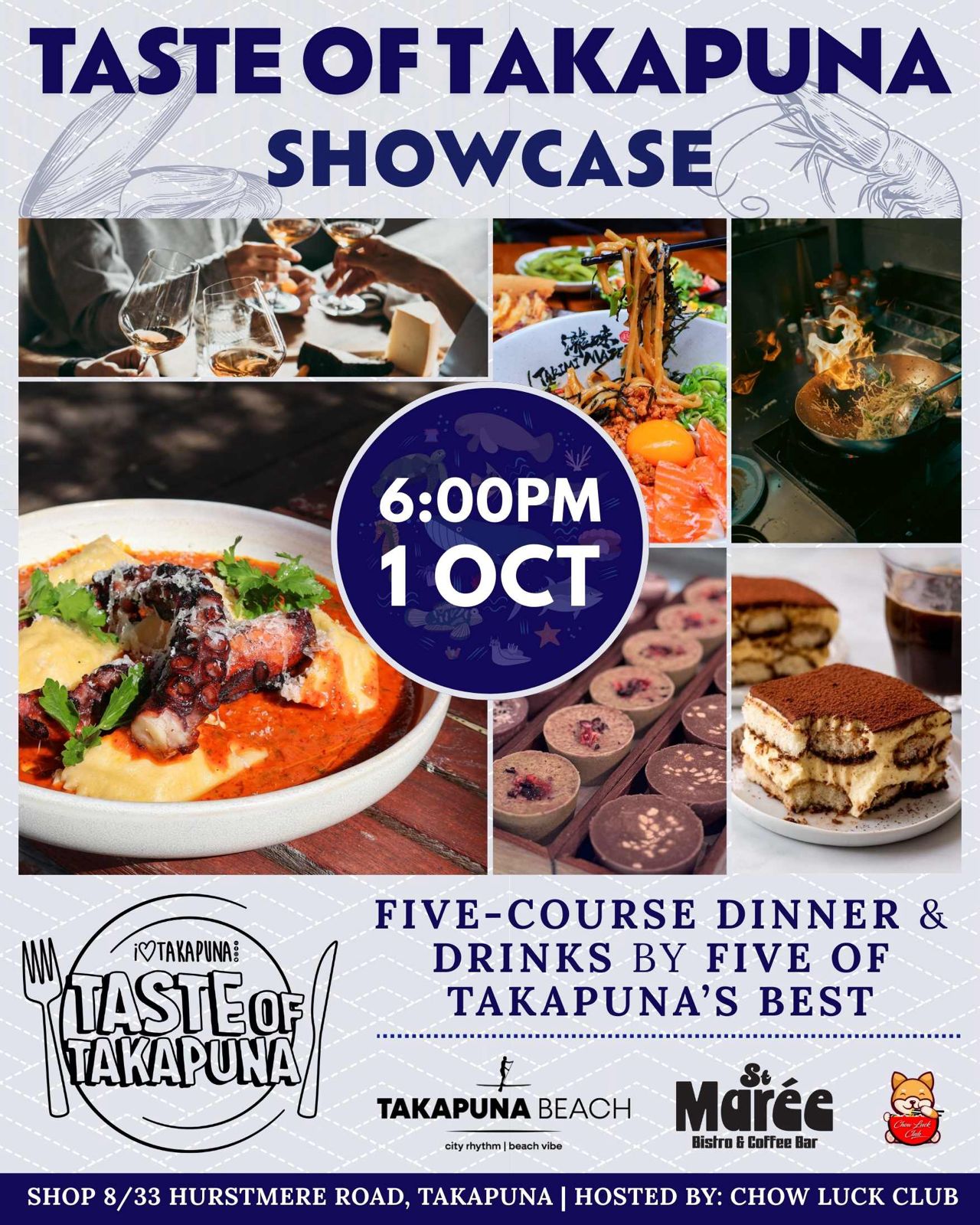 Takapuna Restaurant Month: Taste of Takapuna Showcase on Wed 1st Oct 2025